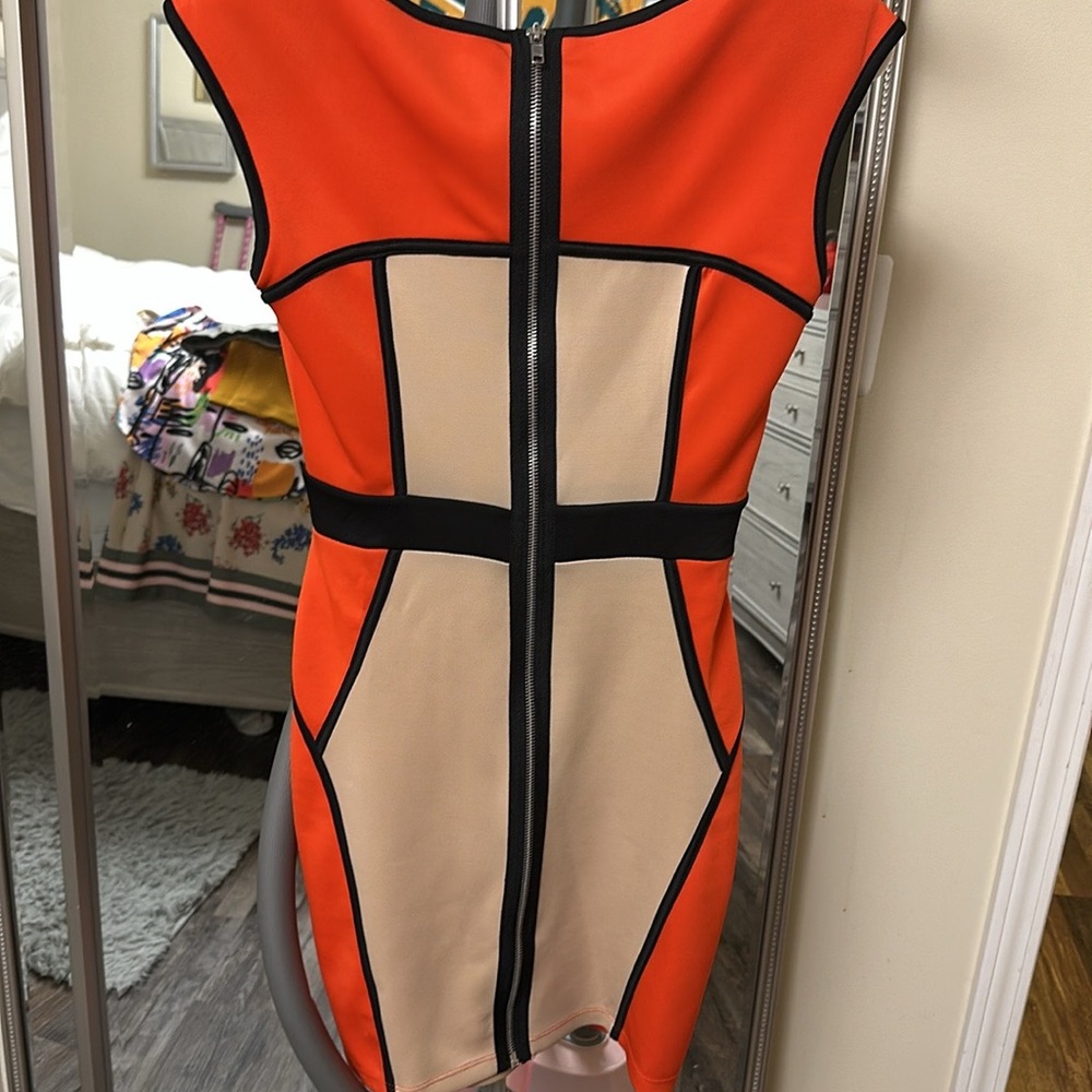Full zip midi dress